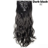 S-noilite Synthetic 24inch 140g 8PCS/set Clip In On Hair Extensions 18 Clips ins Curly Natural Hairpieces Clip In Hair For Women