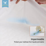 Waterproof Bed Cover Smooth Microfiber Mattress Protector Waterproof Fitted Sheet Anti-mite Mattress Pad sabanas cama 150