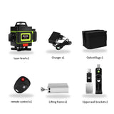 Laser Level 12/16 lines green line 3D/4D Self-Leveling 360 Horizontal And Vertical Powerful Laser level green Beam laser level