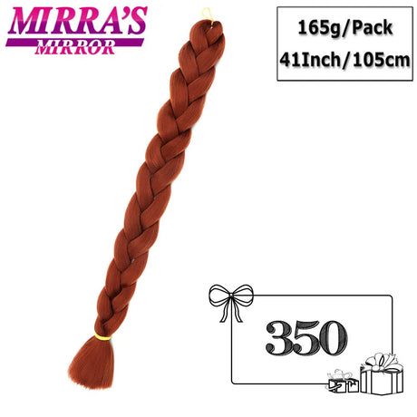 82 Inch Jumbo Box Braids Extensions Afro Synthetic Braiding Hair Ombre Hair for Twist Braid Support Wholesale Mirra’s Mirror