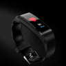 115 Plus Waterproof Smart Watch Wristband Fitness Tracker Pedometers Smart Bracelet Health Heart Rate Blood Pressure Monitor