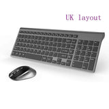 Russian Spain USA French Ltalian German UK layout Wireless Keyboard and Mouse Combo Silent Mice for PC Laptop, Computer Windows.