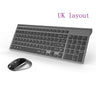 Russian Spain USA French Ltalian German UK layout Wireless Keyboard and Mouse Combo Silent Mice for PC Laptop, Computer Windows.