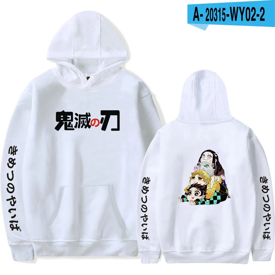 Anime Hoodie Demon Slayer Oversized Hoodies Sweatshirts Men/Womens Autumn Sweatshirt Harajuku Casual Clothing fashion Pullovers