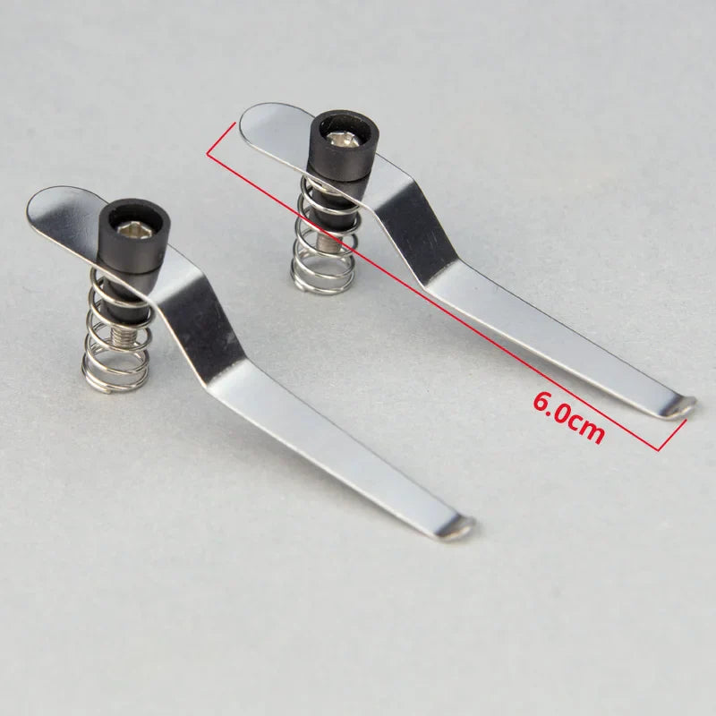 A Pair Stainless Steel Specimen Presser Holder Slides Clips for Biological Microscope Accessories Parts 5.5 cm -8.5cm