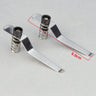 A Pair Stainless Steel Specimen Presser Holder Slides Clips for Biological Microscope Accessories Parts 5.5 cm -8.5cm