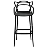 European Bar Chairs for Kitchen Back Bar Stool Household Simple Balcony High Stool Outdoor Plastic Leisure Designer Bar Stools