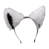 Women Anime Furry Animal Kitty Cat Ears Headband Kawaii Lolita Maid Hair Hoop Halloween Cosplay Party Fancy Headwear