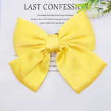 Fashion Ribbon Hairgrips Big Large Bow Hairpin For Women Girls Satin Trendy Ladies Hair Clip New Cute Barrette Hair Accessories