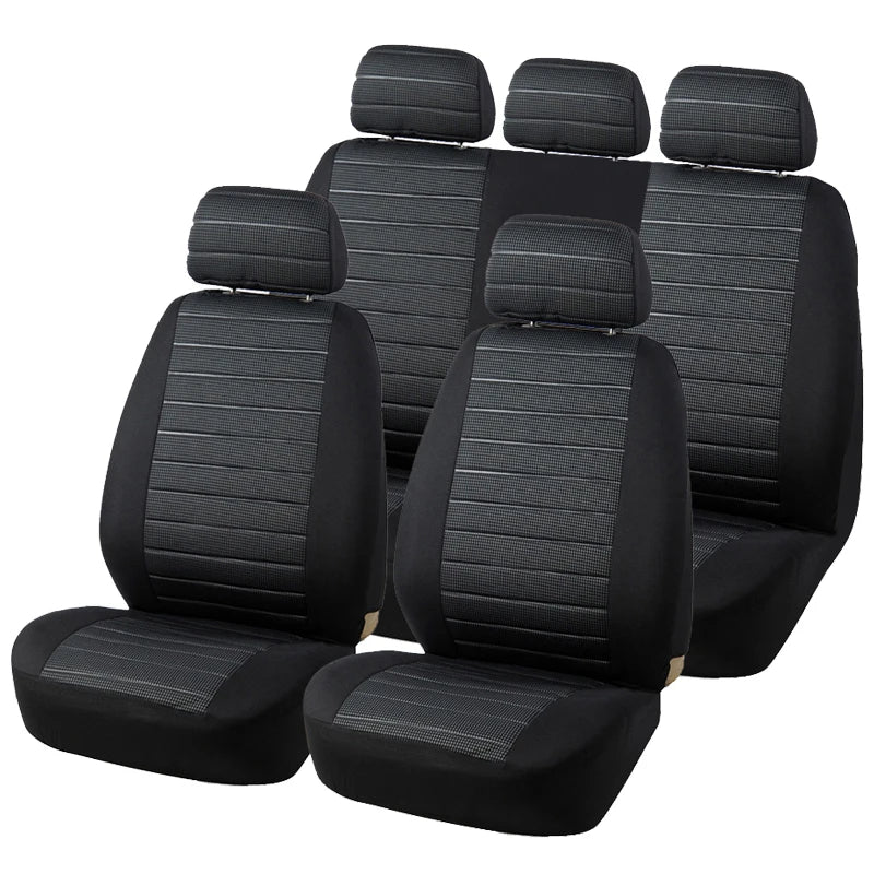 Universal Car Full Seat Cover Styling Car Seat Protector Design Airbag and Rear Split Bench Compatible Covers For NISSAN KIA-RIO