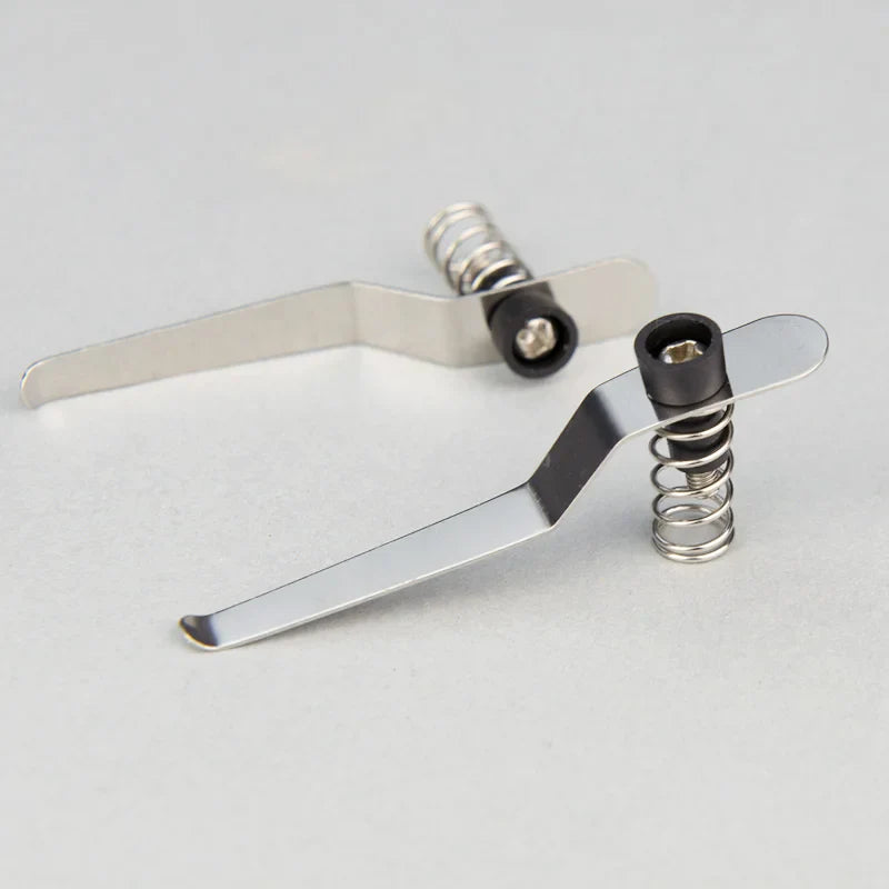 A Pair Stainless Steel Specimen Presser Holder Slides Clips for Biological Microscope Accessories Parts 5.5 cm -8.5cm