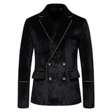 Men's High-end Velvet Suits  Dress Jacket Party Costumes Jacket and Pants