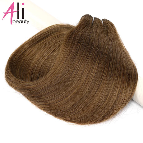 Straight Blonde Human Hair Weave Brazilian Remy Human Hair Weft Extensions 18-28" Highlight Ombre Human Hair Weft #613