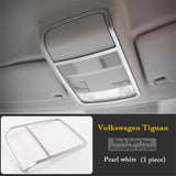 ABS Chrome Reading Lights Lamp Trim Cover Car Stickers For Volkswagen VW Tiguan 2010 2011 2012 2013 2014 2015 mk1 Accessories