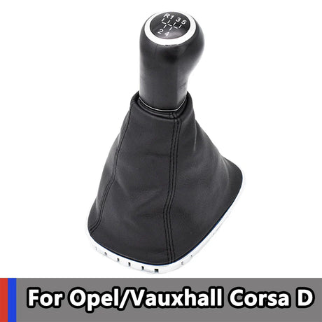 5 Speed Car Gear Shift Knob Lever Stick Gaitor Boot Cover For Opel/Vauxhall Corsa D 2006-2014 009140093 19276456