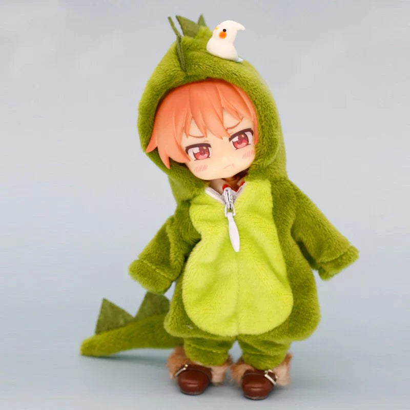 Cute Dinosaur Animal Monster Unicorn Doll Clothes Accessories Funny Angel Clothing For Ob11,Obitsu 11,Molly, Gsc,1/12 Bjd Doll