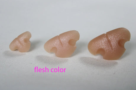 30pcs/lot--new 18x12mm 16x26mm 20x30mm  gray black flesh color plastic safety animal toy noses with washer for diy doll findings