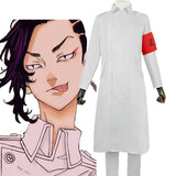 Anime Tokyo Revengers Cosplay Costume Seishu Inui Kokounoi Hajime White Trench Coat Pants Armband Uniform Party Costumes