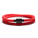 New Lucky Red Thread Bracelet Homme Female Unfading Stainless Steel Braslet Distance Magnet Braclet Gift For Lovers Pulseira