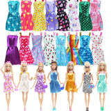 Fashion Dollhouse Furniture 67 Items/Set = 1x Wardrobe + 1 Shoes Rack + 65 Accessories Dolls Clothes Dress Shoes for Barbie Doll