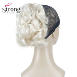 StrongBeauty Silver Short Natural Wave Ponytail Hair Extension With Claw Clip In Hairpiece COLOUR CHOICES