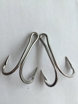 15pcs 25# Stainless Steel Double Fishing Hook Fish Hook Frog Hook