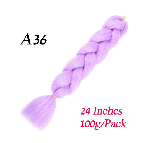 Synthetic Jumbo Braiding Hair Extension 24 " Heat Resistant Fiber In Bulk Ombre Synthetic Jumbo Braids Hair For Red Black Women