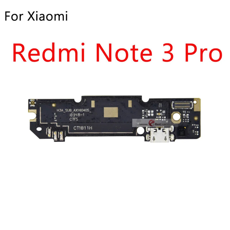 USB Charging Port Board Flex Cable Connector with microphone For Xiaomi Redmi Note 2 3 4 5 Plus Pro 5A 6 Pro 4x 4A 6A