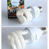 UV Glow Lamp Reptile Light Bulb Energy Saving Lamp Spiral Tube Bulb Home White Light Fluorescent Bulb 5.0 10.0 UVB 13W