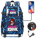 Friday Night Funkin Backpacks For School Multifunction USB Charging Bag Boy Girl Teenager School Bags Travel Laptop Mochila