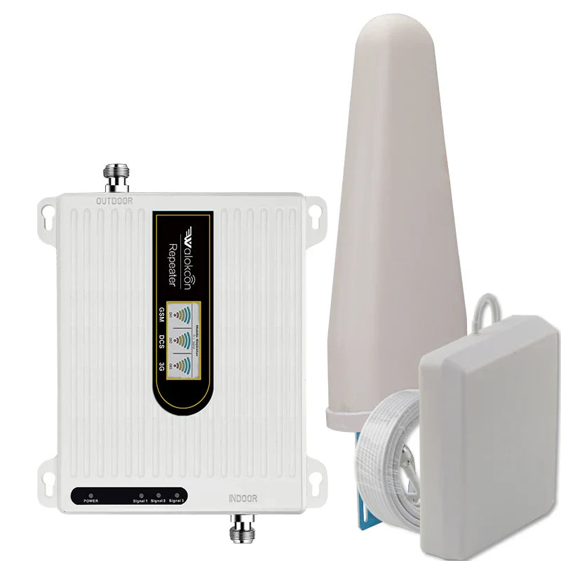 Mobily Zain Cellular Amplifier Repeater 2g 3g 4g Communication Amplifier Antenna 900 1800 2100 With One / Two Antennas