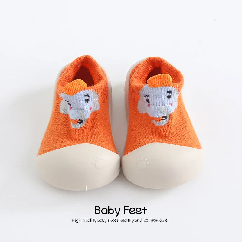 Baby sock Shoes Anti-slip Spring Cartoon animal Shoes Baby Girl baby boy Soft Rubber Sole shoes