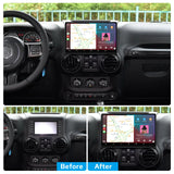 Newest 8GB 128GB 11.6 Inch Android Car Radio Multimedia Player GPS Antenna Carplay For Jeep Wrangler /Grand Cherokee 2009-2011