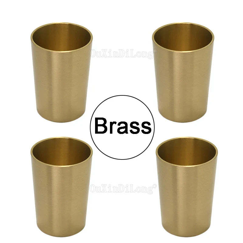 4PCS Pure Brass Covers Chair Cups Cabinet Covers Sofa Brass Tip Cap Furniture Tube Leg Protector Metal Legs Base GF48