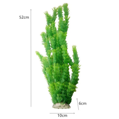 24-52cm Large Aquarium Plants Plastic Grass Fish Tank Decor Artificial Fake Water Plant Ornaments Aquarium Accessories