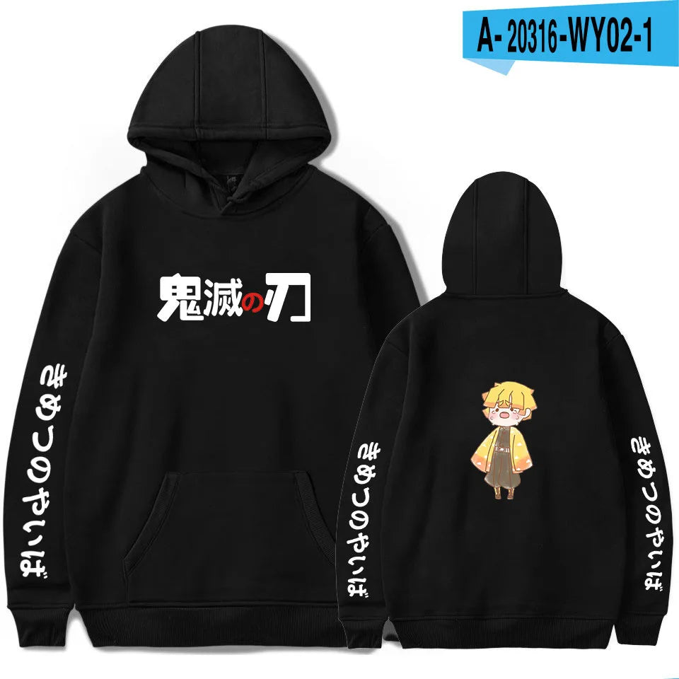 Anime Hoodie Demon Slayer Oversized Hoodies Sweatshirts Men/Womens Autumn Sweatshirt Harajuku Casual Clothing fashion Pullovers