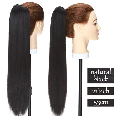 S-noilite Synthetic Long Wavy Fake Ponytail Extension Hair Three Types Claw On Ponytail Hair Extensions Women Ponytail Hairpiece