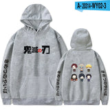 Anime Hoodie Demon Slayer Oversized Hoodies Sweatshirts Men/Womens Autumn Sweatshirt Harajuku Casual Clothing fashion Pullovers