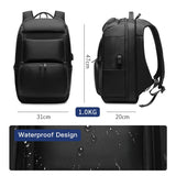 OZUKO Men 17 inch Laptop Backpack Large Capacity USB Charging Backpacks Male Anti Theft Travel Bag Business Waterproof mochila