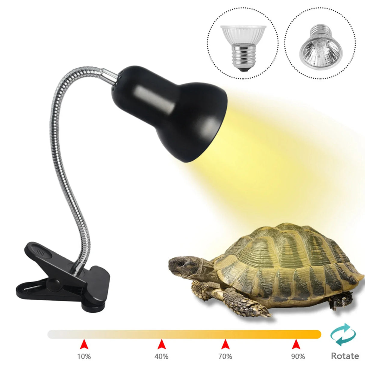 50W 70W Habitat Lighting UVA UVB lamps turtle reptile Heat back pet light tortoise calcium solarium aquarium habitat light bulbs