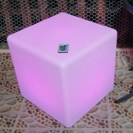 LED Cube Stool Seat Glowing Chair Patio Decorative Lighting Furntiure With 16 Color Changing Control By Remote KTV Bar Party Use