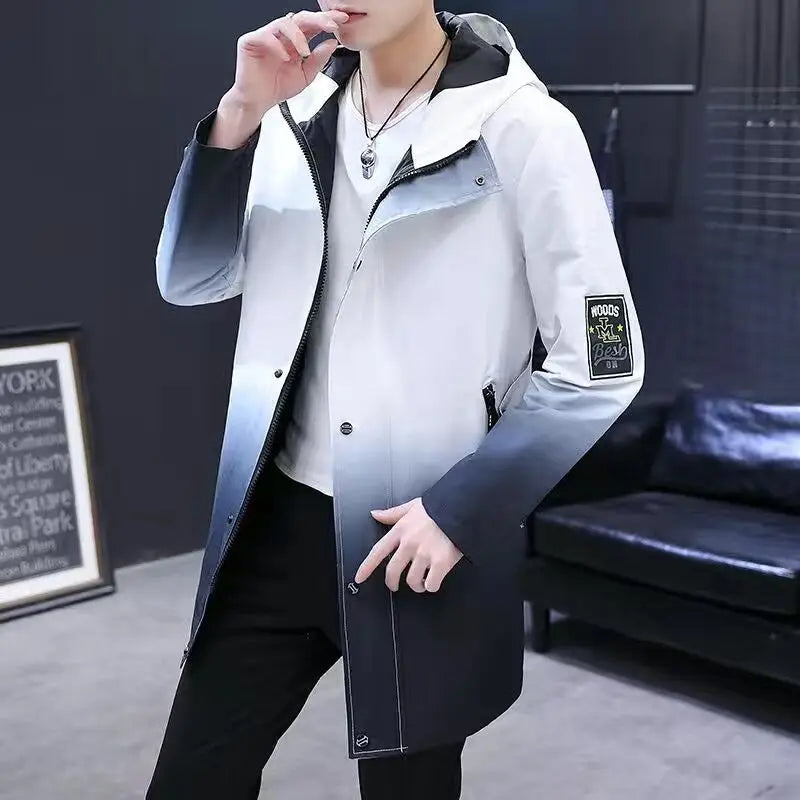 Men Winter New Warm Casual Fur Hooded Jacket Parkas Men Outdoor Fashion Warm Thick Pockets Army Coat Parkas Men