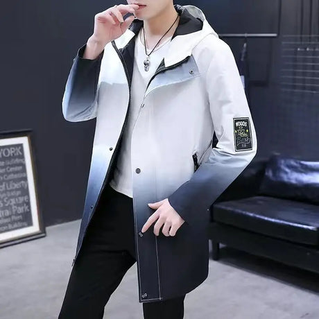 Men Winter New Warm Casual Fur Hooded Jacket Parkas Men Outdoor Fashion Warm Thick Pockets Army Coat Parkas Men