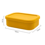 Baby Gift Feeding Solid Food Silicone Dinner Plate Container Storage Container For Cereals Microwave Heating Lunch Box With Lid