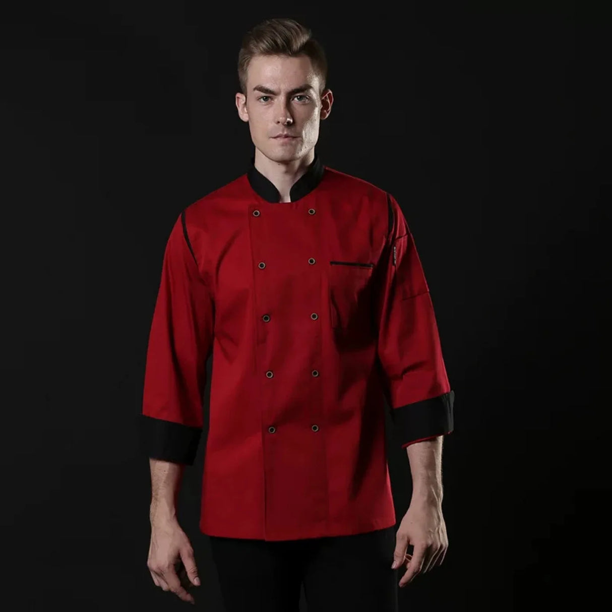 chef shirt Chef Jacket Long Adjustable Sleeve Men Women Unisex Cook Coat Restaurant Hotel Kitchen Wear Waiter Uniform