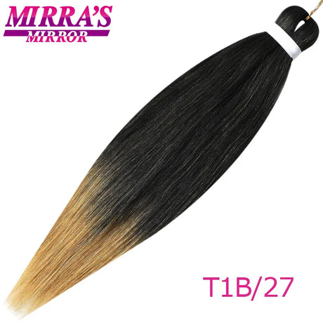 Braiding Hair Extensions Synthetic Hair for Braids Ombre Pre Stretched Jumbo Braids Hair Hot Water Setting Braid Mirra's Mirror