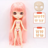 ICY DBS Blyth Doll Joint Body 30CM BJD Toy White Shiny Face and frosted Face with Extra Hands AB and Panel 1/6 DIY Fashion Doll