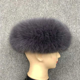 Winter Fashion Elastic Headband Fox Fur Headwear Racccoon Fur Women's Fluffy Real Fur Band S8300