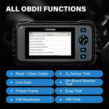 TOPDON ArtiDiag600 OBD2 Car Diagnostic Tool Profession Automotive Scanner Code Reader Auto Tool CAN Engine/SRS/ABS/TPMS/Oil Tset