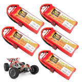 7.4 V Lipo battery for WLtoys 144001 2.4G Racing RC Car battery spare parts 2S 7.4V 3300mAh Lipo battery for Wltoys 12428 1-5PCS